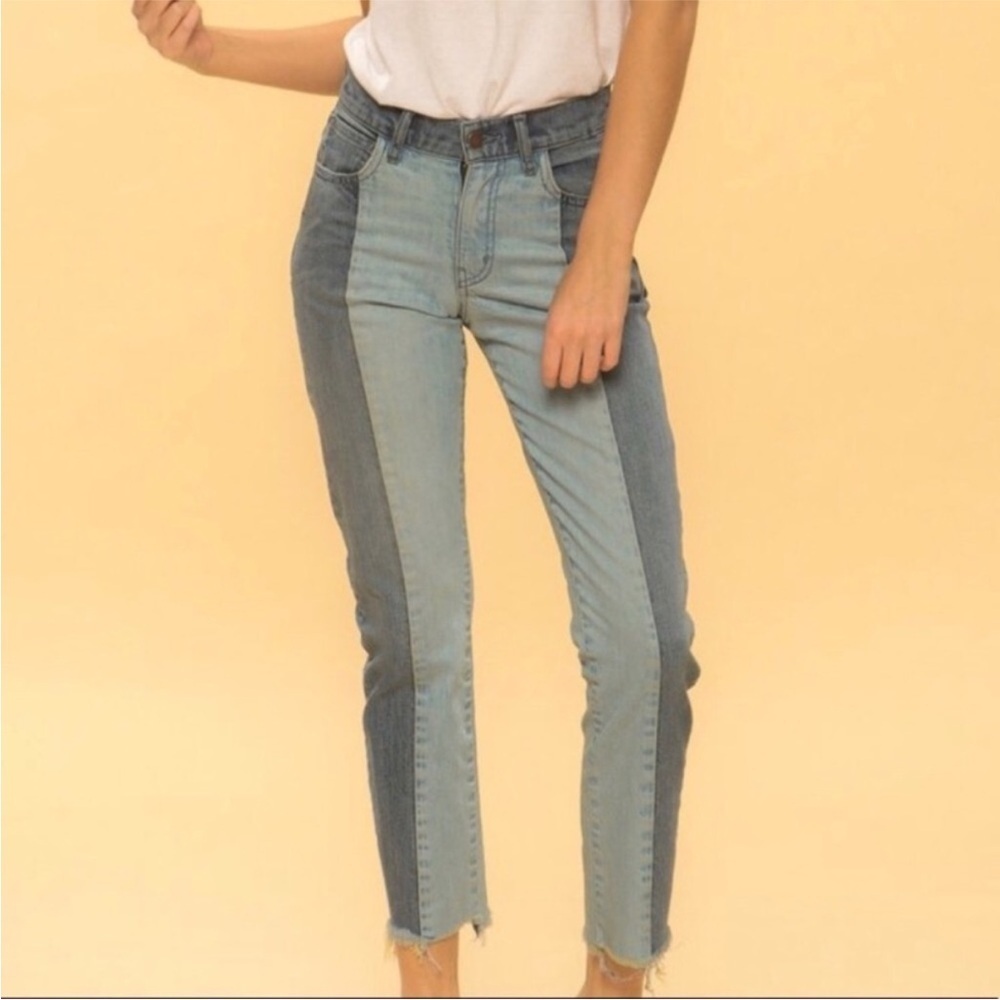 REVICE 90’s two-toned panel jean